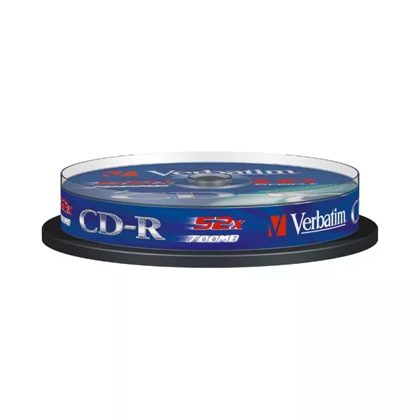 VERBATIM CDV7052B10DL CD-R DataLife cake box CD lemez 10db/csomag