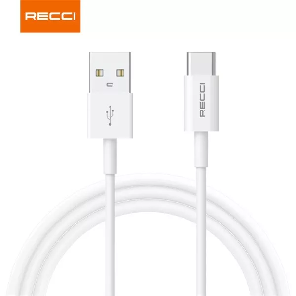 Recci RTC-P05C 1,5m Type C - USB fehér adat- és töltőkábel