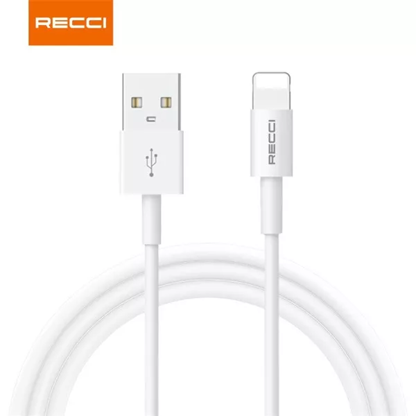 Recci RTC-P05L 1,5m Lightning - USB fehér adat- és töltőkábel
