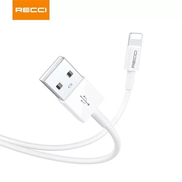 Recci RTC-P05L 1,5m Lightning - USB fehér adat- és töltőkábel