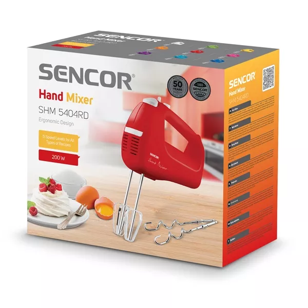 Sencor SHM 5404RD piros kézi mixer