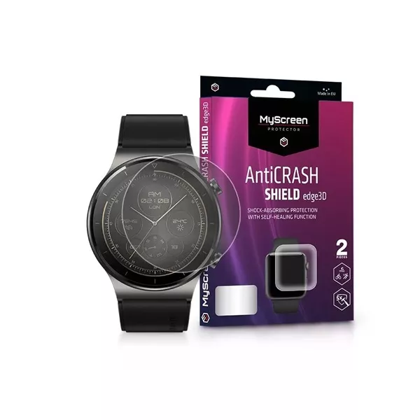 MSP LA-2273 Huawei Watch GT 2 Pro AntiCrash Shield Edge 3D 2db ütésálló kijelzővédő fólia
