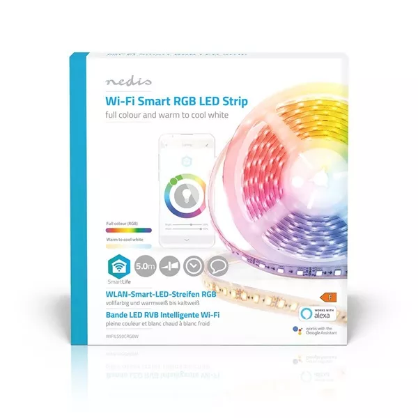 Nedis WIFILS50CRGBW SmartLife 5m IP65 2700-6500K 960lm LED szalag