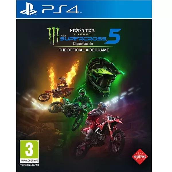 Monster Energy Supercross 5 PS4 játékszoftver