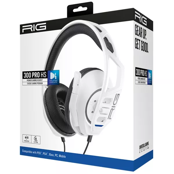 Nacon Plantronics RIG 300PRO HS PS5 fehér gamer headset