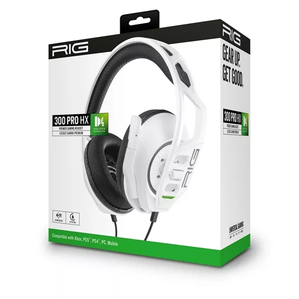 Nacon 2808369 Plantronics RIG 300PRO HX Xbox Series X fehér gamer headset