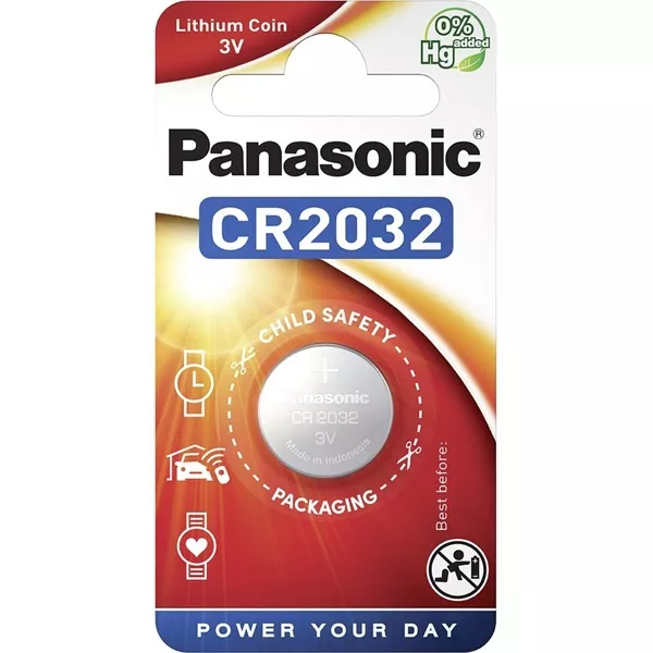 Panasonic CR2032 3V lítium gombelem 1db/csomag