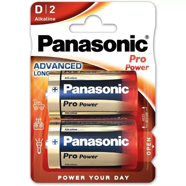 Panasonic LR20PPG/2BP 1,5V D/góliát tartós alkáli elem 2 db/csomag