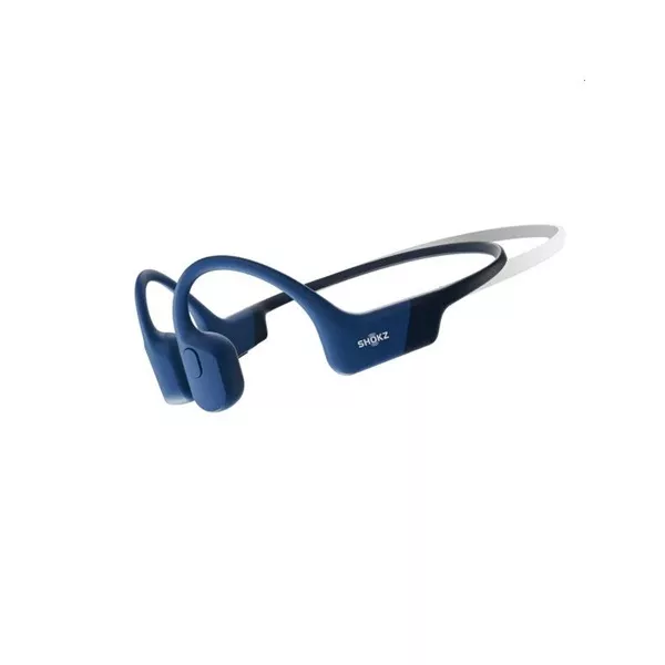 Shokz OpenRun Mini csontvezetéses Bluetooth kék Open-Ear sport fejhallgató style=