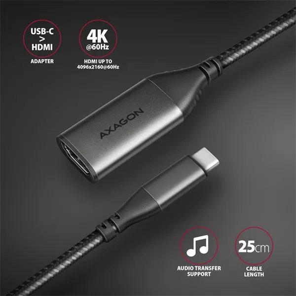 Axagon RVC-HI2M USB-C - HDMI 2.0 adapter