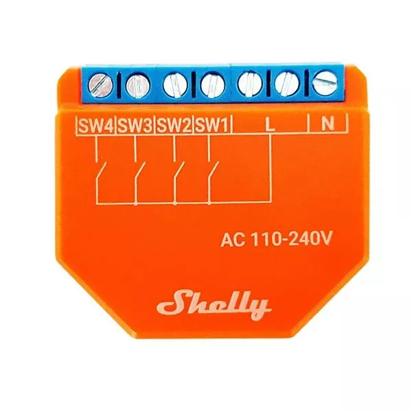Shelly PLUS i4 - WiFi-s okos kapcsolómodul