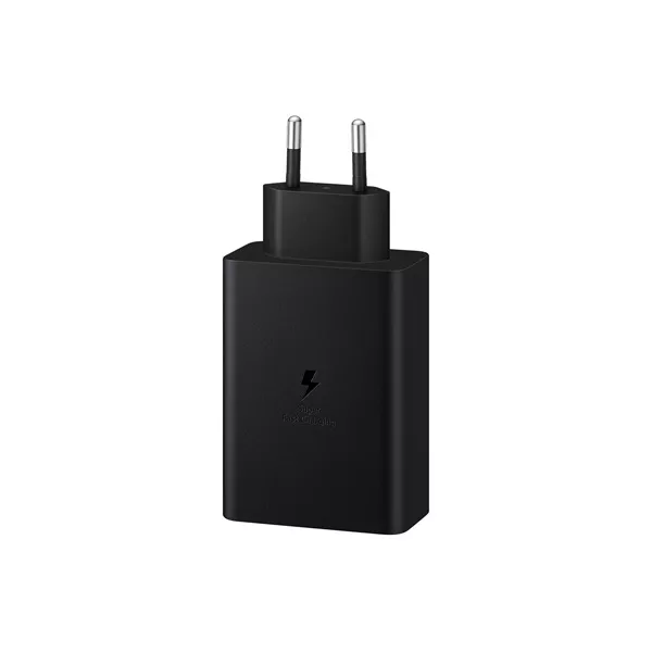Samsung EP-T6530NBEGEU 65W PD 2xUSB C/USB A fekete hálózati gyorstöltő adapter