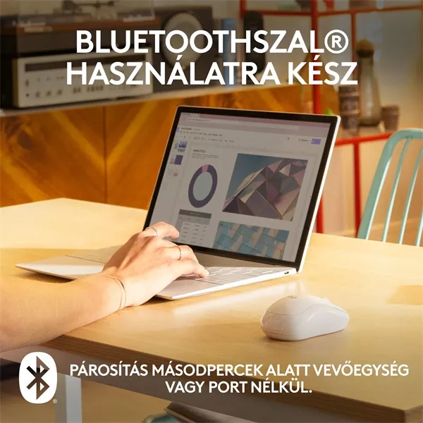 Logitech M240 Silent Bluetooth fehér egér