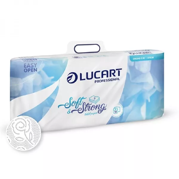 Lucart Strong 3 rétegű 10 tekercses toalettpapír