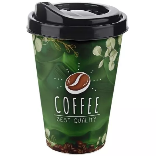 IRIS COFFEE CUP kávéspohár tetővel 400ml