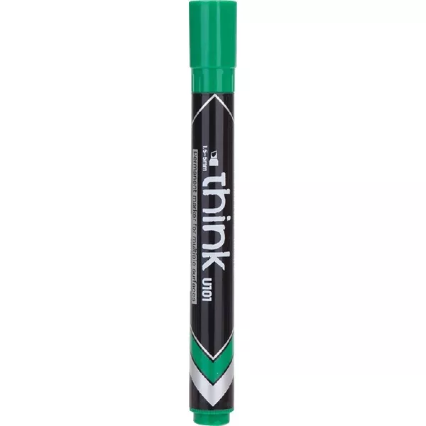 Deli Think 1,5-5,0 mm zöld vágott hegyű permanent marker