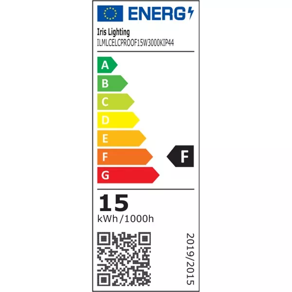 Iris Lighting ML-CELCPROOF 15W/3000K/1400lm IP44 fehér LED mennyezeti lámpa