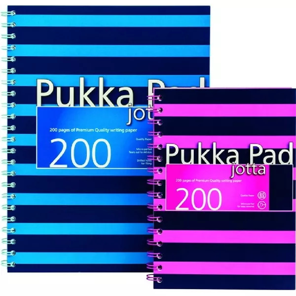 Pukka Pad Jotta Pad Navy Pink A4 200 oldalas vonalas spirálfüzet