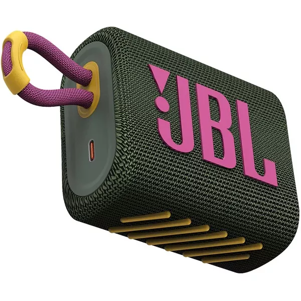 JBL GO 3 Bluetooth zöld hangszóró style=