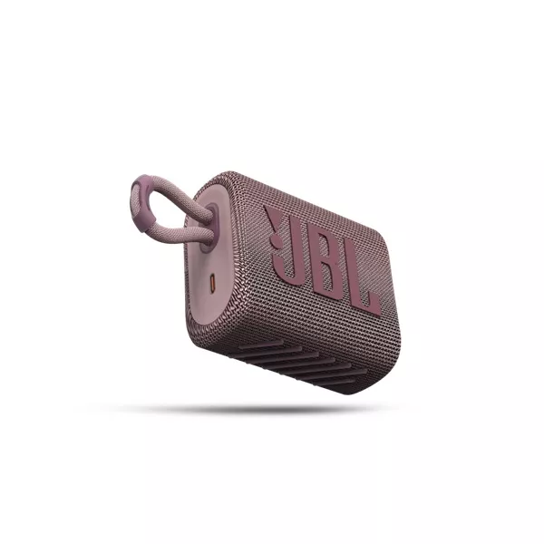 JBL GO 3 Bluetooth rózsaszín hangszóró style=