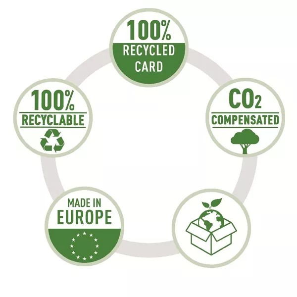 Leitz Recycle A4 karton zöld gyorsfűző