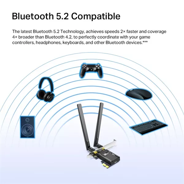 TP-Link Archer TX55E AX3000 Wi-Fi 6 Bluetooth 5.2 PCIe Adapter