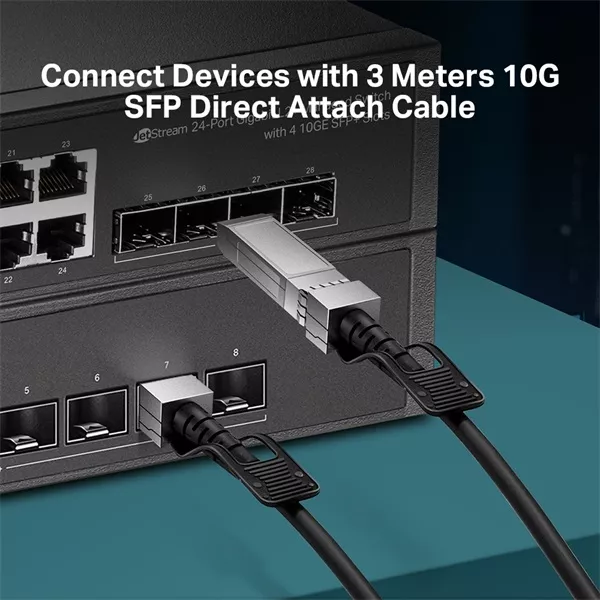 TP-Link TL-SM5220-3M 3 méter 10G SFP+ Direct Attach Kábel