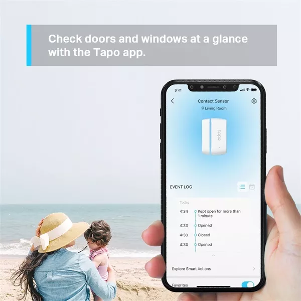 TP-Link Tapo T110 okos ajtó/ablak nyitás érzékelő