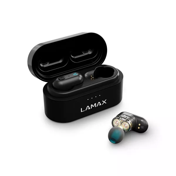 LAMAX Duals1 True Wireless Bluetooth fekete fülhallgató style=