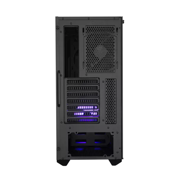 Cooler Master MASTERBOX K501L RGB fekete (táp nélküli) ablakos midi ATX ház