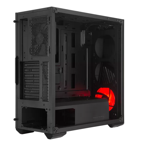 Cooler Master MASTERBOX K501L RGB fekete (táp nélküli) ablakos midi ATX ház