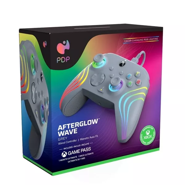PDP 049-024-GE Afterglow WAVE Xbox Series X|S/ Xbox One/PC vezetékes szürke kontroller