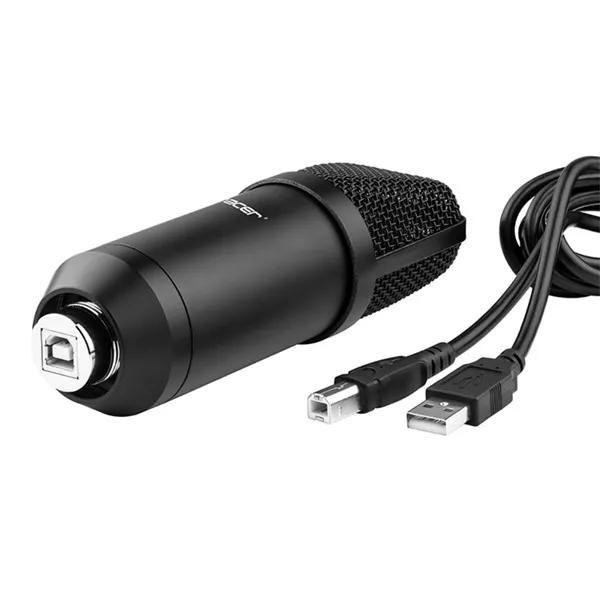 Tracer Premium Pro USB fekete kondenzációs mikrofon POP szűrővel