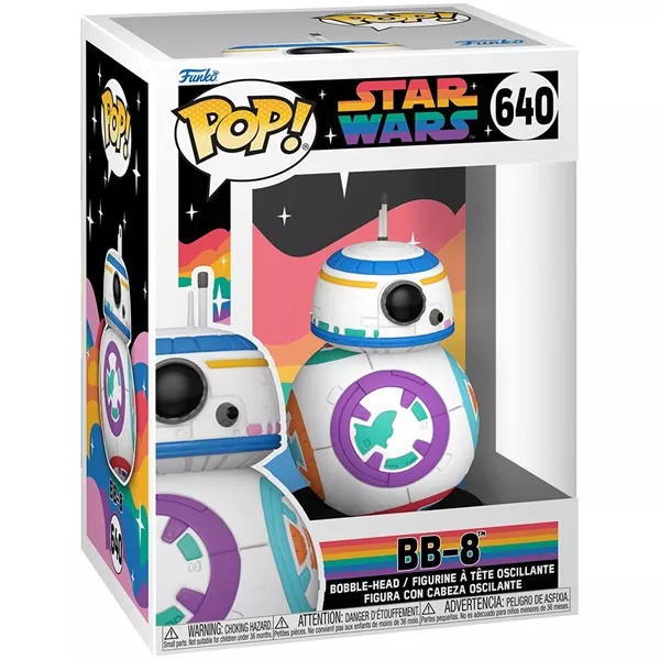 Funko POP! (640) Star Wars: Pride 2023- BB-8 figura style=