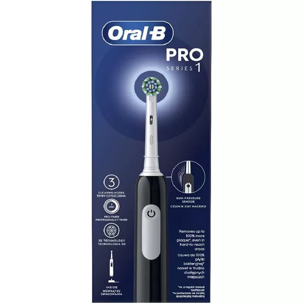 Oral-B PRO1 Black Cross Action elektromos fogkefe