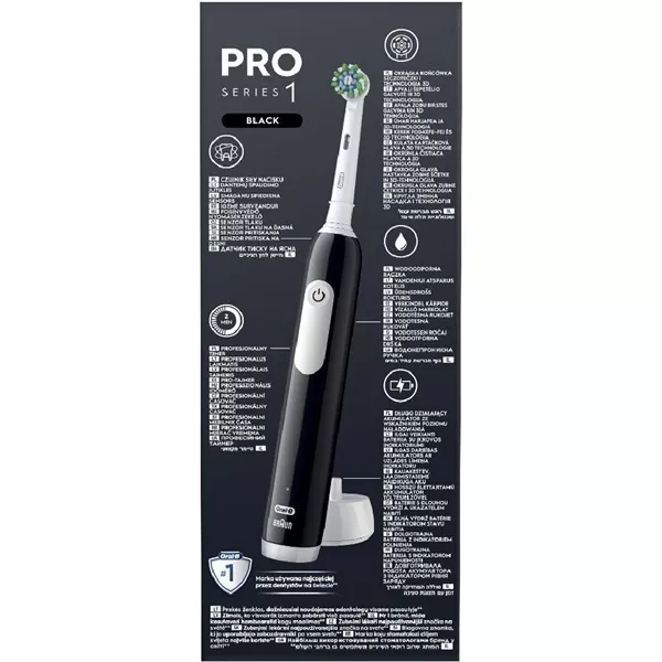 Oral-B PRO1 Black X-Clean  elektromos fogkefe tokkal