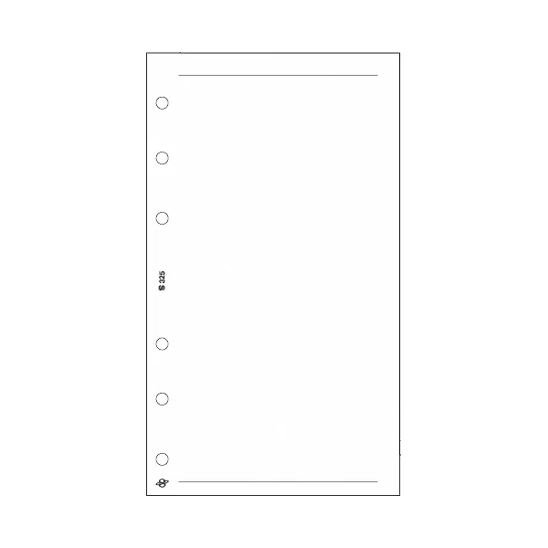 Kalendart Saturnus S325/F üres jegyzetlap gyűrűs naptár kiegészítő