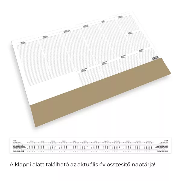 Kalendart T110 bézs asztali könyöklő