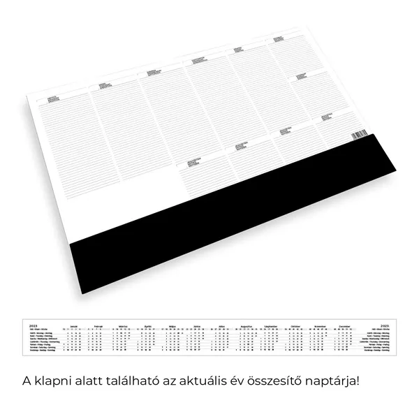 Kalendart T110 fekete asztali könyöklő