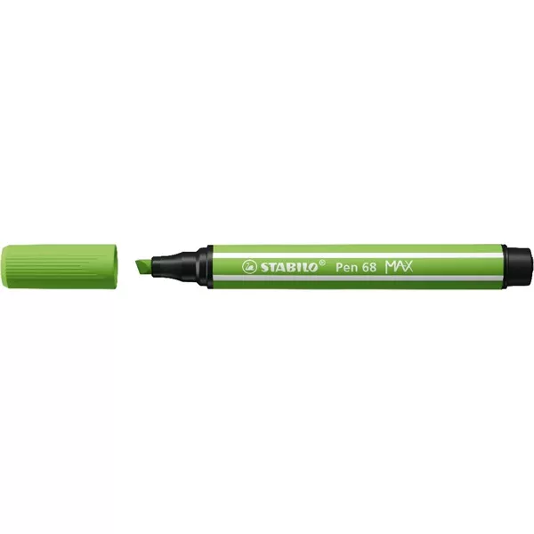 Stabilo Pen 68 MAX vágott hegyű világos zöld prémium rostirón