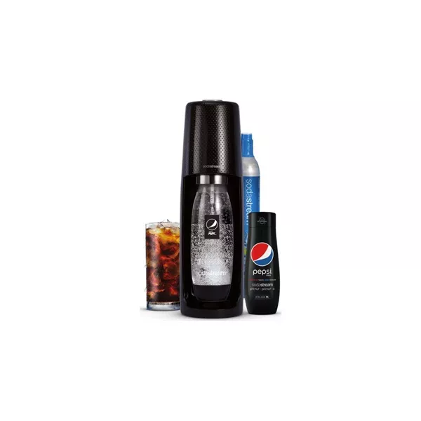 SodaStream Spirit szódagép, fekete, Pepsi megapack