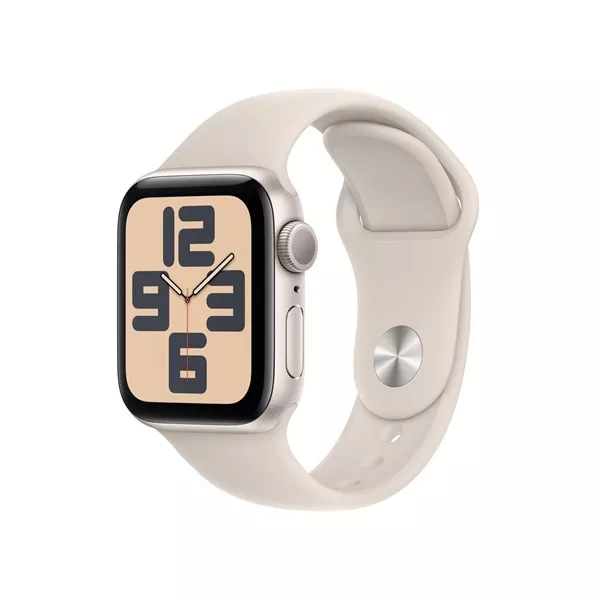 Apple Watch SE2 v2 GPS (40mm) csillagfény alumínium tok , csillagfény sport szíj (S/M) okosóra