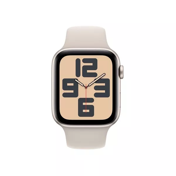 Apple Watch SE3 GPS (44mm) csillagfény alumínium tok , csillagfény sport szíj (M/L) okosóra