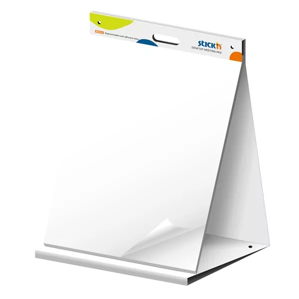 Stick`N 58,4x50x8 cm 20 lap/tömb fehér öntapadó asztali meeting tömb