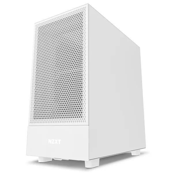 NZXT H5 Flow Fehér (Táp nélküli) ablakos ATX ház