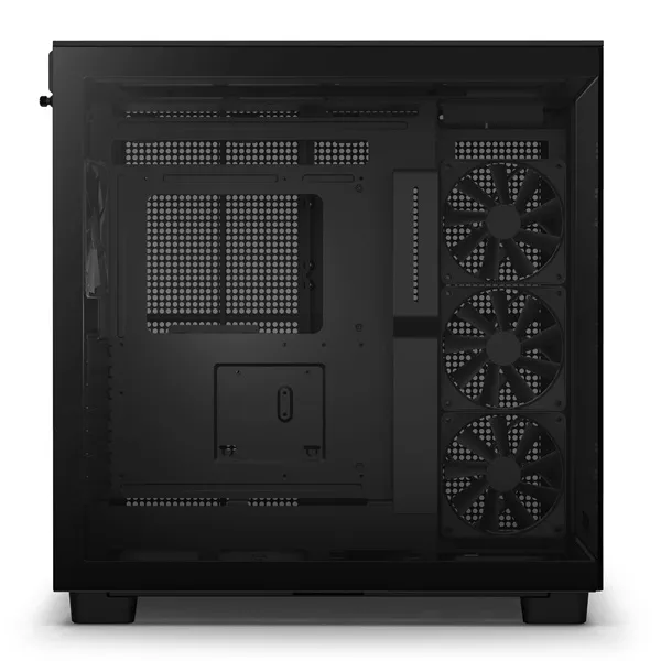 NZXT H9 Flow Fekete (Táp nélküli) ablakos ATX ház