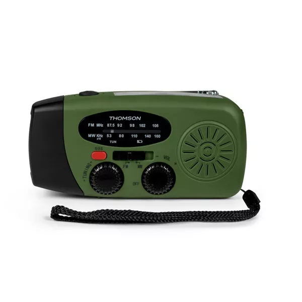 Thomson RT260 hordozható zöld-fekete emergency rádió style=