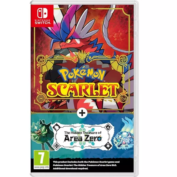 Pokémon Scarlet + The Hidden Treasure of Area Zero Nintendo Switch játékszoftver