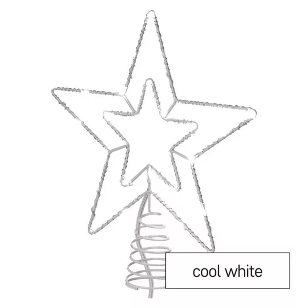 Emos D1ZC01 28,5 cm kül-beltéri hideg fehér Standard LED sorolható karácsonyi csillag