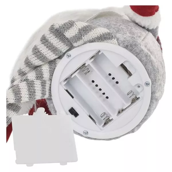 Emos DCFW03 27 cm 3× AA beltéri meleg fehér LED karácsonyi ülő manó